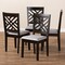 Baxton Studio Caron Gray Upholstered Espresso Brown Finished Wood Dining Chair, PK4 153-9402 - alternate 5